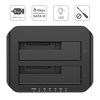 Miniatura zdjęcia: Stacja dokująca na dysk 2,5"/3,5" HDD/SSD Unitek DUAL HDD USB 3.0 klonowanie (Y-3032)