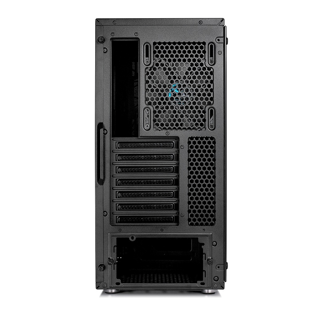 Obudowa do komputera Fractal Design Meshify C Blackout TG (FD-CA-MESH-C-BKO-TGL), czarna z oknem, hartowane szkło