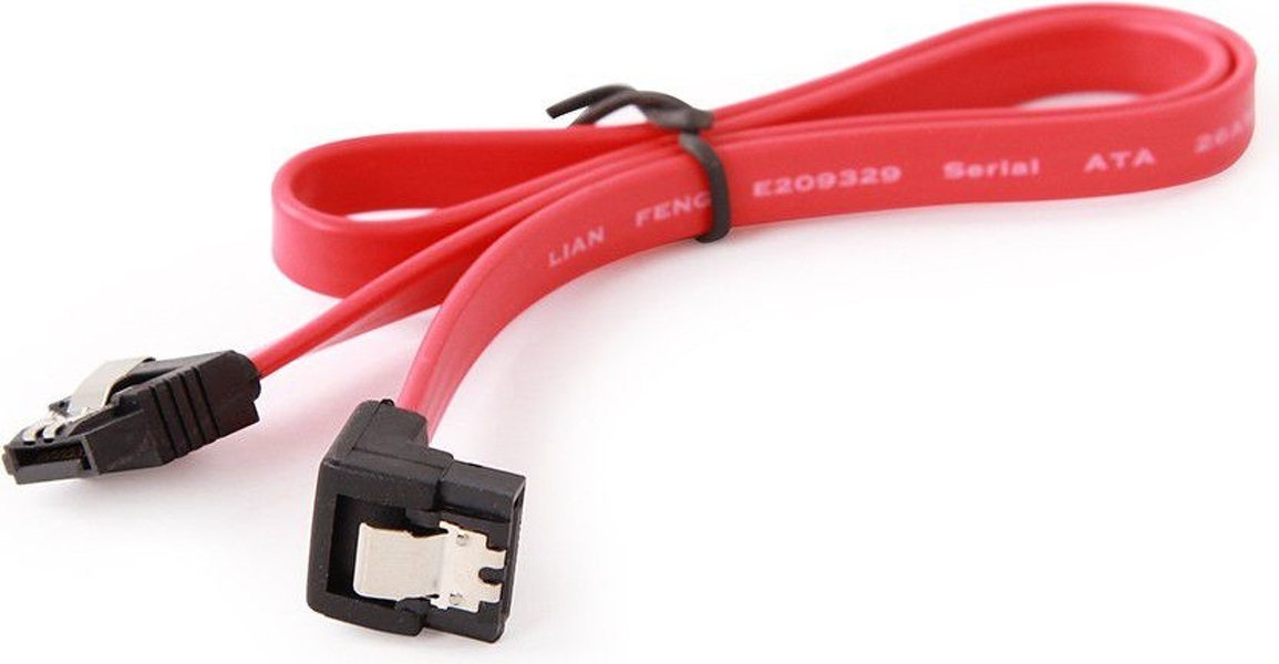 Zdjęcie produktu: Gembird Kabel SATA 3 kątowy 50cm (metalowe zatrzaski)