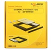 Miniatura zdjęcia: Delock 62669 Ramka do montażu urządzenia 2.5" SLIM 9.5mm w zatoce 5.25" w laptopie zamiast CD / DVD / Blu-Ray