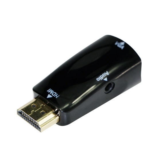 Gembird Adapter HDMI-A(M) do VGA(F) + Audio (A-HDMI-VGA-02)