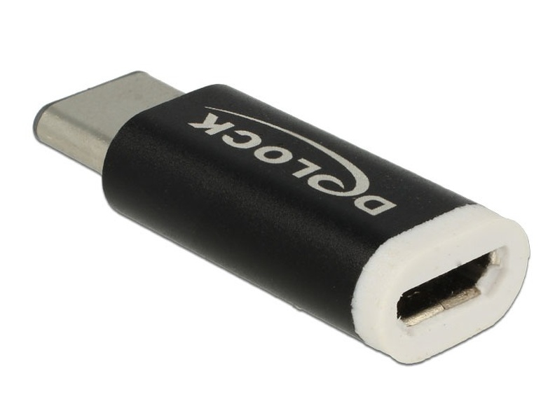 Zdjęcie produktu: Delock 65678 adapter USB-C (M) USB MICRO-B (F) 2.0 Czarny