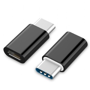 Miniatura produktu: Gembird adapter micro USB(żeński) do USB-C(męski) czarny