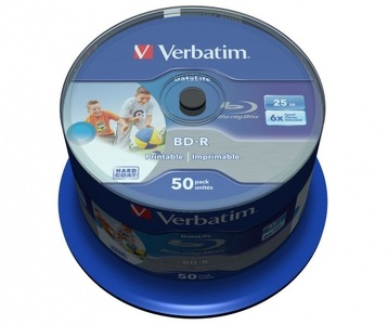 Miniatura produktu: Verbatim BLU-RAY BD-R 25GB x6 50szt PRINT NO ID Miniatura produktu: Verbatim BLU-RAY BD-R 25GB x6 50szt PRINT NO ID