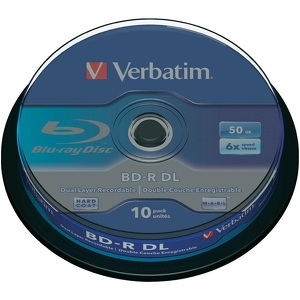 Miniatura produktu: Verbatim BD-R DL 50GB x6 10szt. Miniatura produktu: Verbatim BD-R DL 50GB x6 10szt.