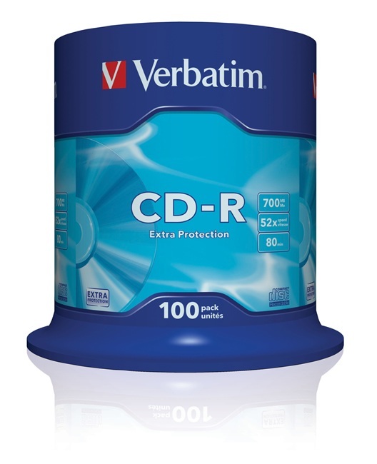 Płyta Verbatim CD-R 700MB x52 100szt Płyta Verbatim CD-R 700MB x52 100szt