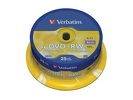 Verbatim DVD+RW 4,7GB x4 25szt