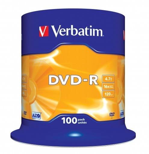 Verbatim DVD-R 4,7GB x16 100szt. Verbatim DVD-R 4,7GB x16 100szt.