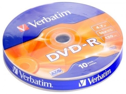 Miniatura produktu: Verbatim DVD-R 4,7GB x16 10szt Spindel Miniatura produktu: Verbatim DVD-R 4,7GB x16 10szt Spindel
