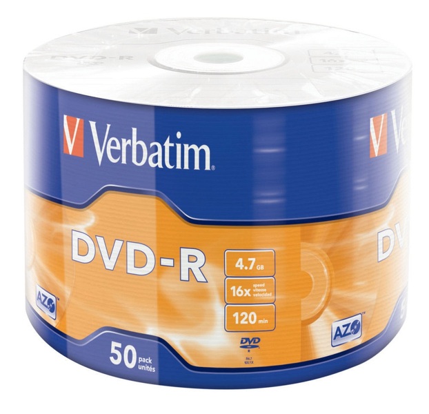 Zdjęcie produktu: Verbatim DVD-R 4,7GB x16 50szt. Wrap