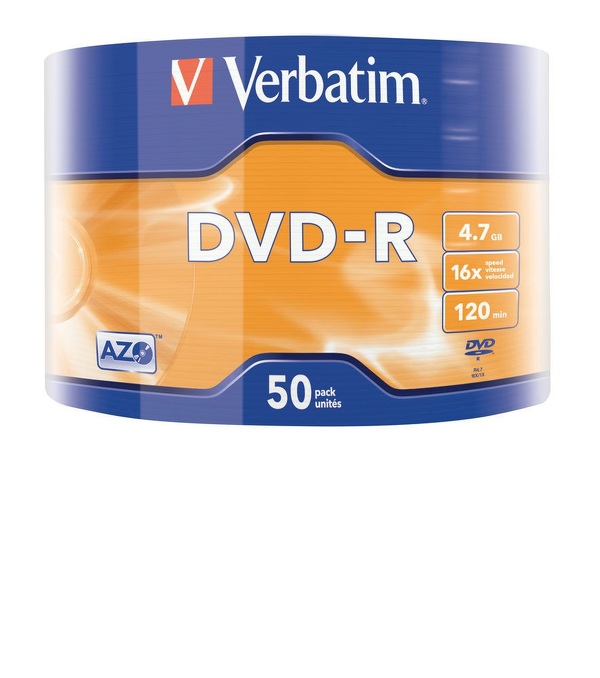 Zdjęcie produktu: Verbatim DVD-R 4,7GB x16 50szt. Wrap