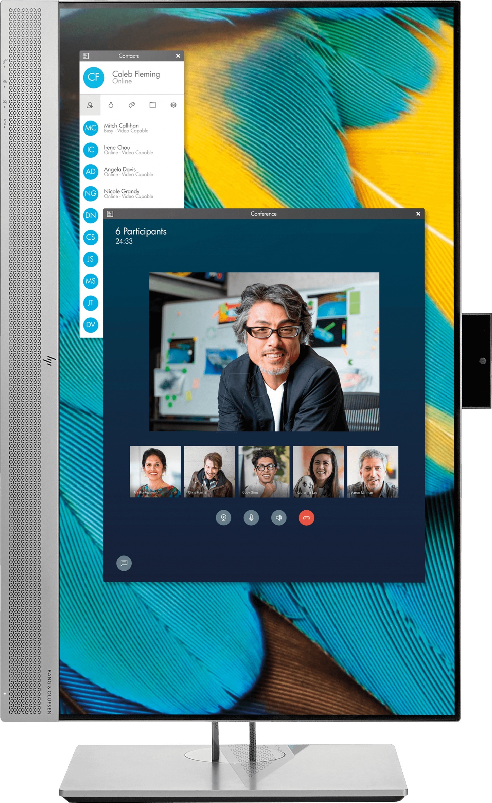 HP EliteDisplay E243m Led 23,8" 1920x1080 IPS, Audio by Bang & Olufsen, Kamera HD, Mikrofon