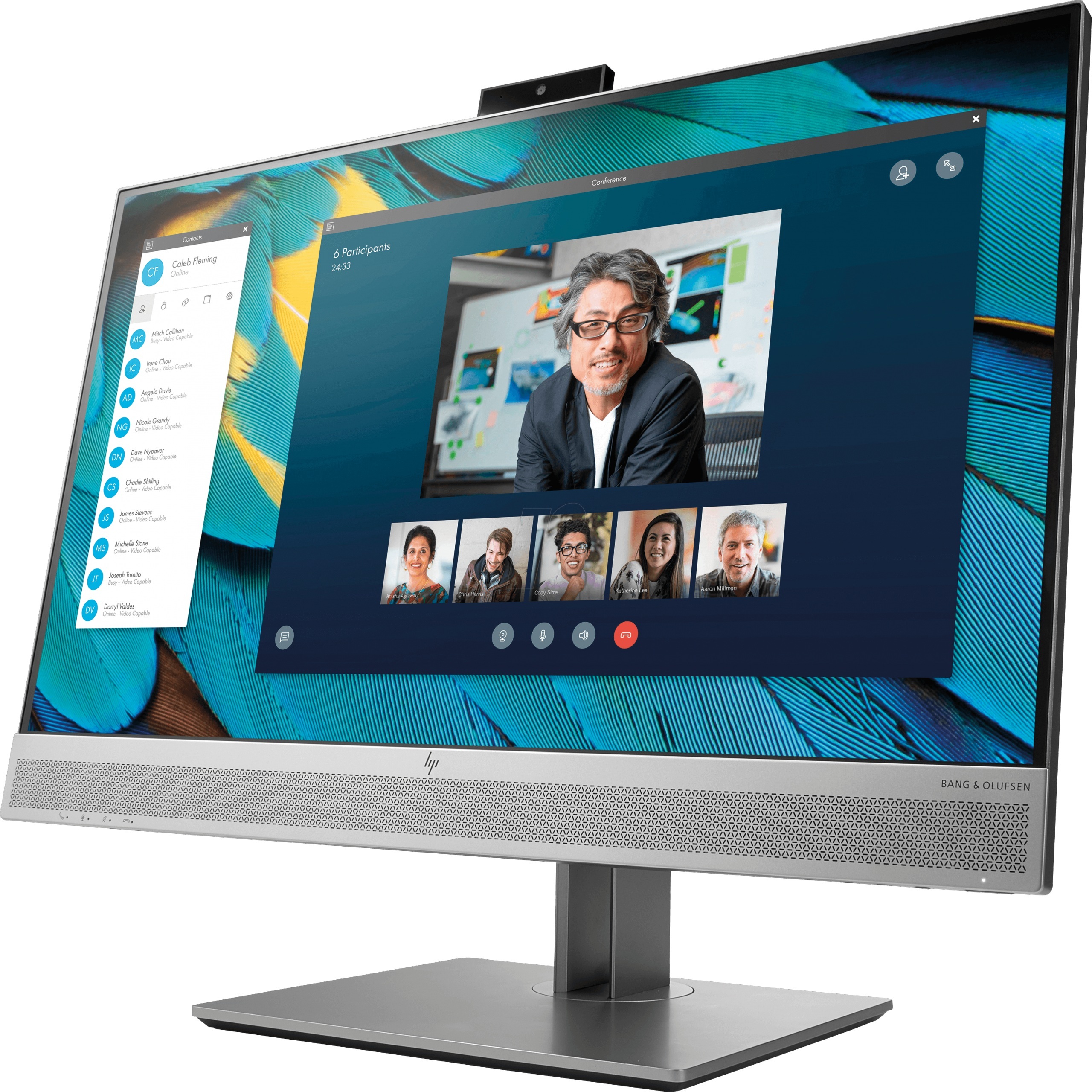 HP EliteDisplay E243m Led 23,8" 1920x1080 IPS, Audio by Bang & Olufsen, Kamera HD, Mikrofon