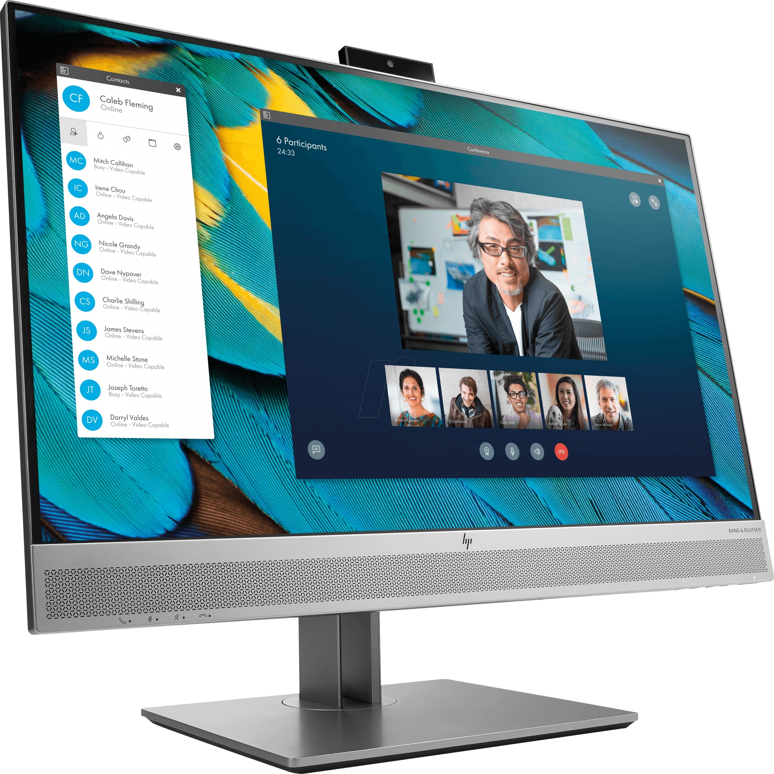 HP EliteDisplay E243m Led 23,8" 1920x1080 IPS, Audio by Bang & Olufsen, Kamera HD, Mikrofon