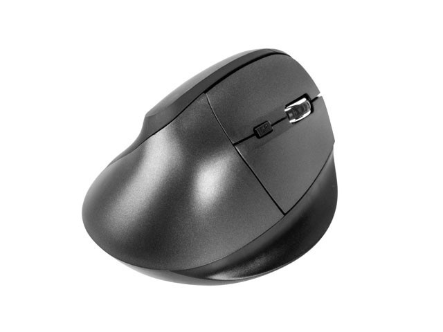 Mysz bezprzewodowa wertykalna Natec Crake 2000 dpi, czarna (NMY-1071) Mysz bezprzewodowa wertykalna Natec Crake 2000 dpi, czarna (NMY-1071)