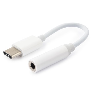 Miniatura produktu: Gembird Adapter Mini Jack Stereo 3.5" (F) do USB-C (M) biały