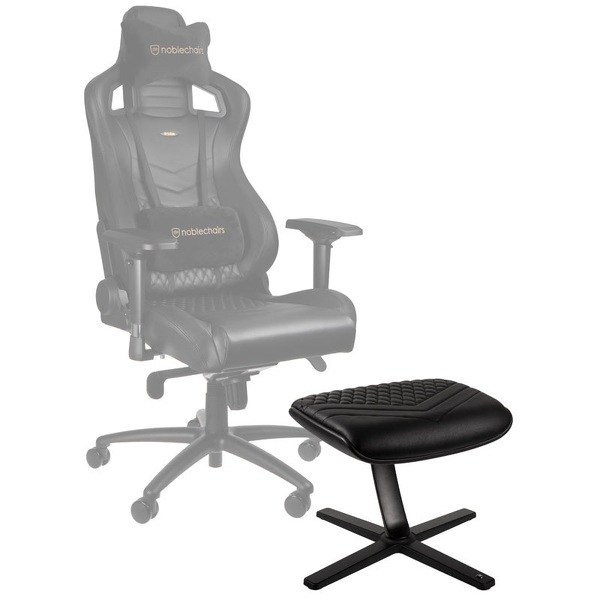 Zdjęcie produktu: Podnóżek noblechairs czarny, naturalna skóra