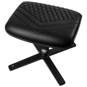 Miniatura produktu: Podnóżek noblechairs czarny, naturalna skóra