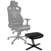 Miniatura zdjęcia: Podnóżek noblechairs czarny, naturalna skóra