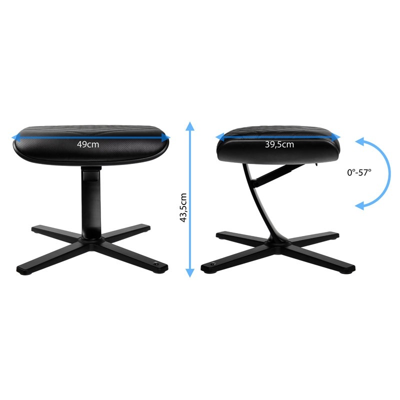 Podnóżek noblechairs czarny