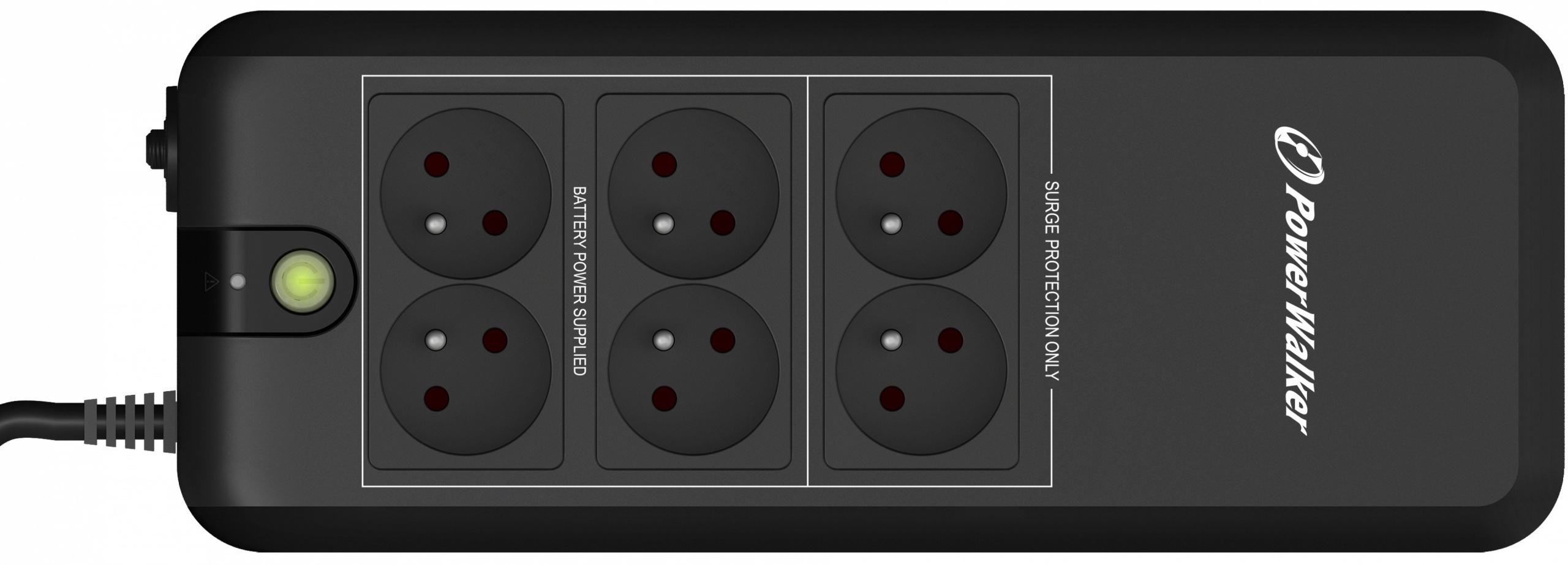 UPS PowerWalker 600VA 4X PL VFD600APFCFR