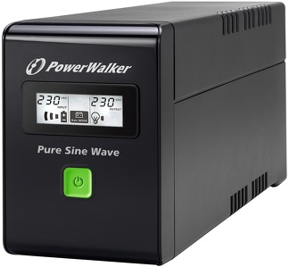 Miniatura produktu: Zasilacz UPS PowerWalker Line-Interactive 600VA 3X IEC 230V, Sinus, RJ11/45 IN/OUT, USB, LCD Miniatura produktu: Zasilacz UPS PowerWalker Line-Interactive 600VA 3X IEC 230V, Sinus, RJ11/45 IN/OUT, USB, LCD