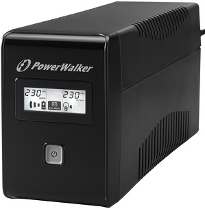 Miniatura produktu: Zasilacz UPS PowerWalker Line-Interactive 650VA 2X Schuko OUT, RJ11 IN/OUT, USB, LCD Miniatura produktu: Zasilacz UPS PowerWalker Line-Interactive 650VA 2X Schuko OUT, RJ11 IN/OUT, USB, LCD