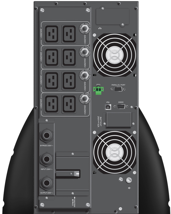 Zdjęcie produktu: Zasilacz UPS PowerWalker On-Line 10000VA 8X IEC/C19 + TERMINAL OUT, USB/RS-232, LCD, RACK 19"