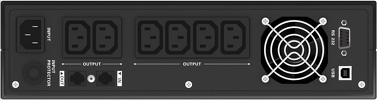 Miniatura zdjęcia: Zasilacz UPS PowerWalker Line-Interactive 1000VA 6X IEC OUT, RJ11/RJ45 IN/OUT, USB/RS-232, RACK 19"
