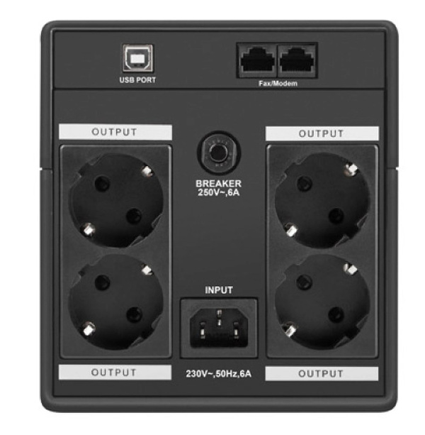 Zdjęcie produktu: Zasilacz UPS Armac Home 1500F LED 4 gniazda Schuko 230V