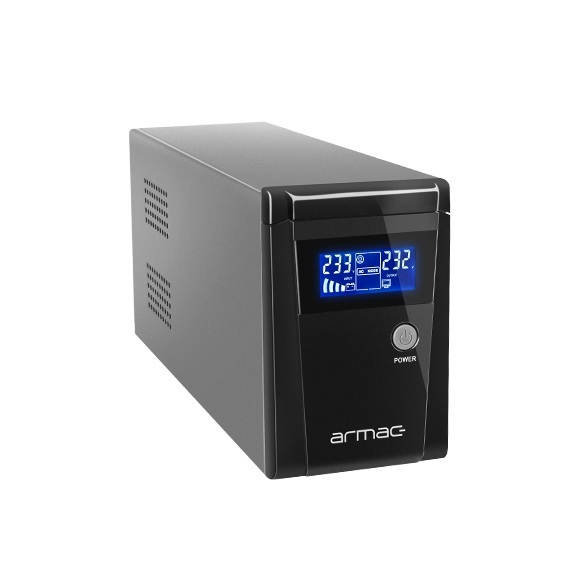Zasilacz UPS Armac Office 850E LCD 2 polskie gniazda 230V metalowa obudowa