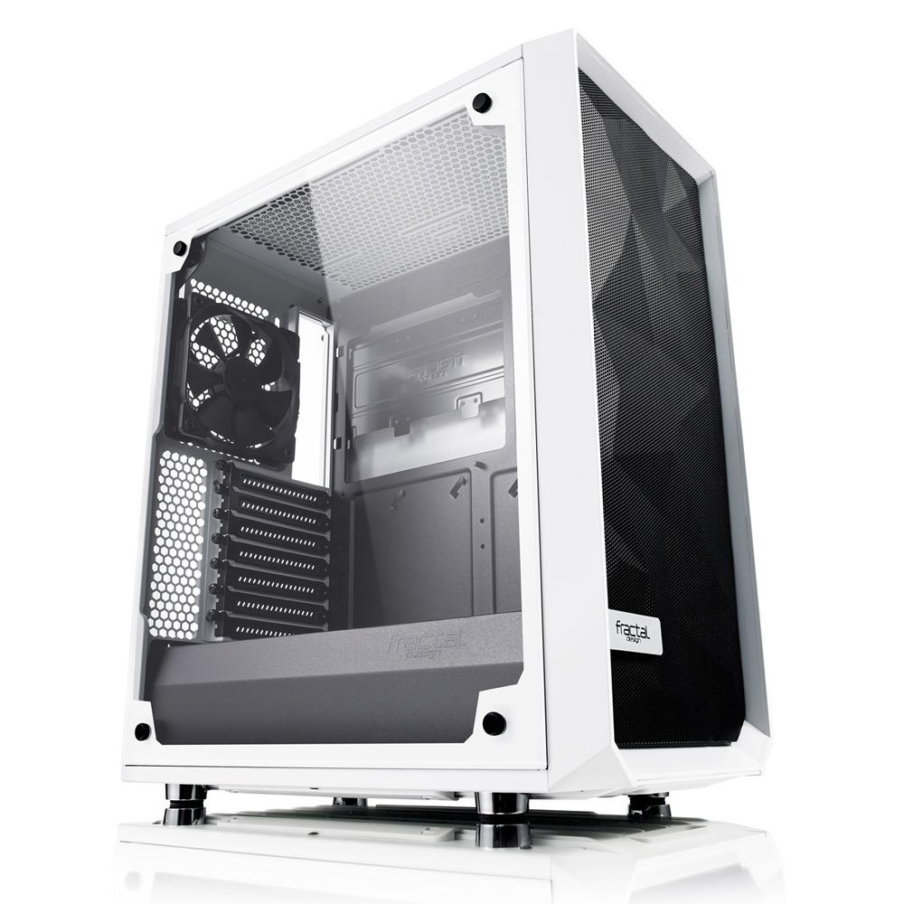 Obudowa do komputera Fractal Design Meshify C White TG (FD-CA-MESH-C-WT-TGC), biała z oknem, hartowane szkło Obudowa do komputera Fractal Design Meshify C White TG (FD-CA-MESH-C-WT-TGC), biała z oknem, hartowane szkło