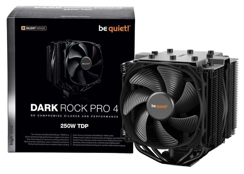 Zdjęcie produktu: Chłodzenie procesora be quiet! Dark Rock Pro 4 Zdjęcie produktu: Chłodzenie procesora be quiet! Dark Rock Pro 4