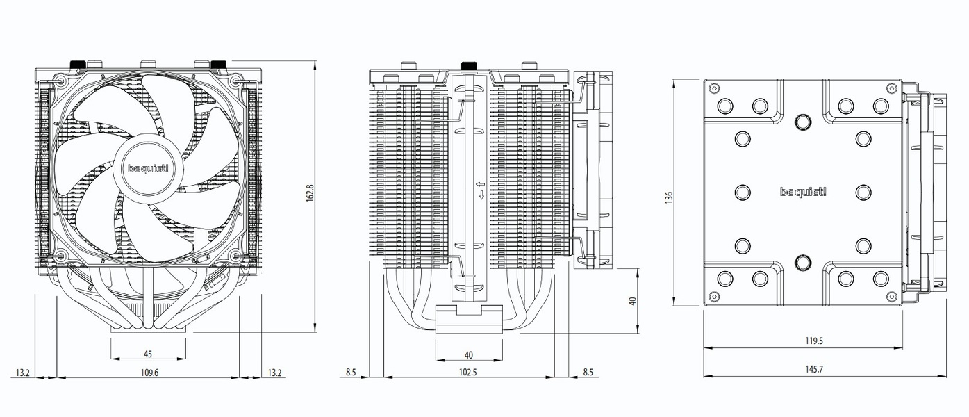 Zdjęcie produktu: Chłodzenie procesora be quiet! Dark Rock Pro 4 Zdjęcie produktu: Chłodzenie procesora be quiet! Dark Rock Pro 4
