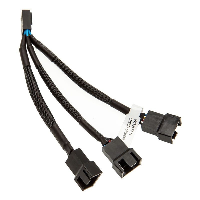 EK-Cable Y-Splitter 3-Fan PWM czarny 10cm