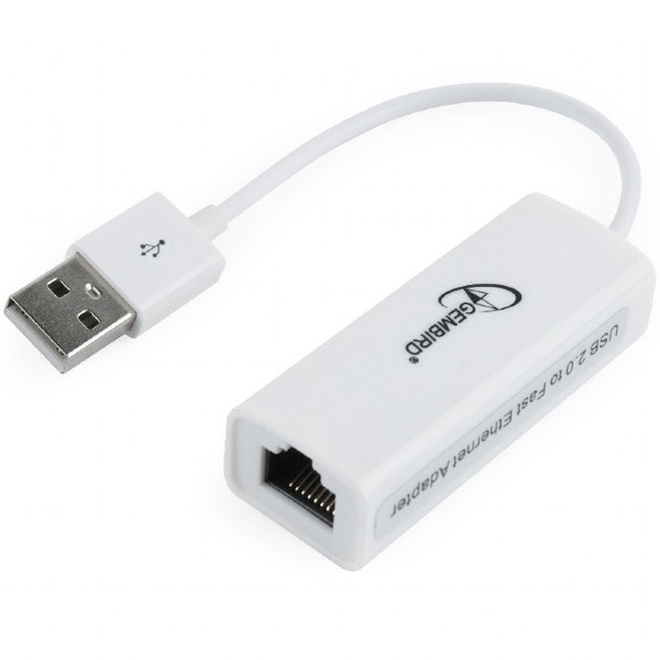 Zdjęcie produktu: Gembird NIC-U2-02, adapter karta sieciowa USB > LAN RJ-45 10/100Mbps
