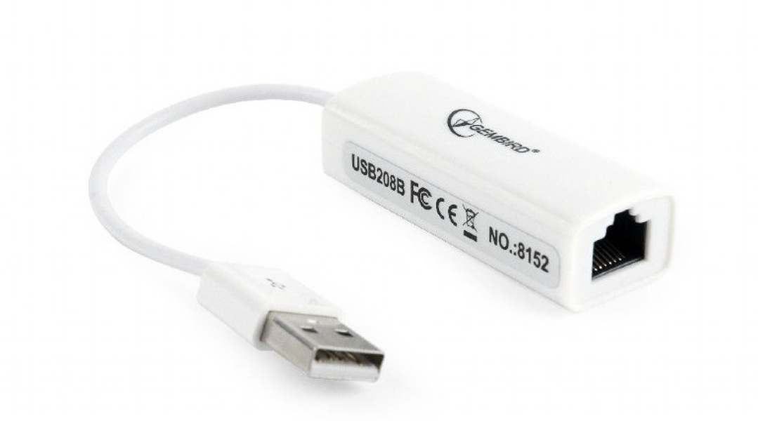 Zdjęcie produktu: Gembird NIC-U2-02, adapter karta sieciowa USB > LAN RJ-45 10/100Mbps
