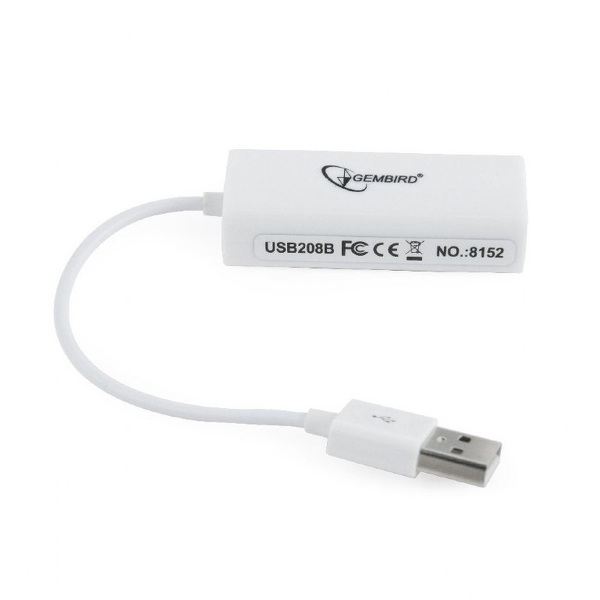 Zdjęcie produktu: Gembird NIC-U2-02, adapter karta sieciowa USB > LAN RJ-45 10/100Mbps