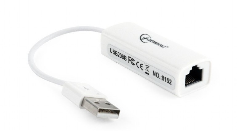 Gembird NIC-U2-02, adapter karta sieciowa USB > LAN RJ-45 10/100Mbps