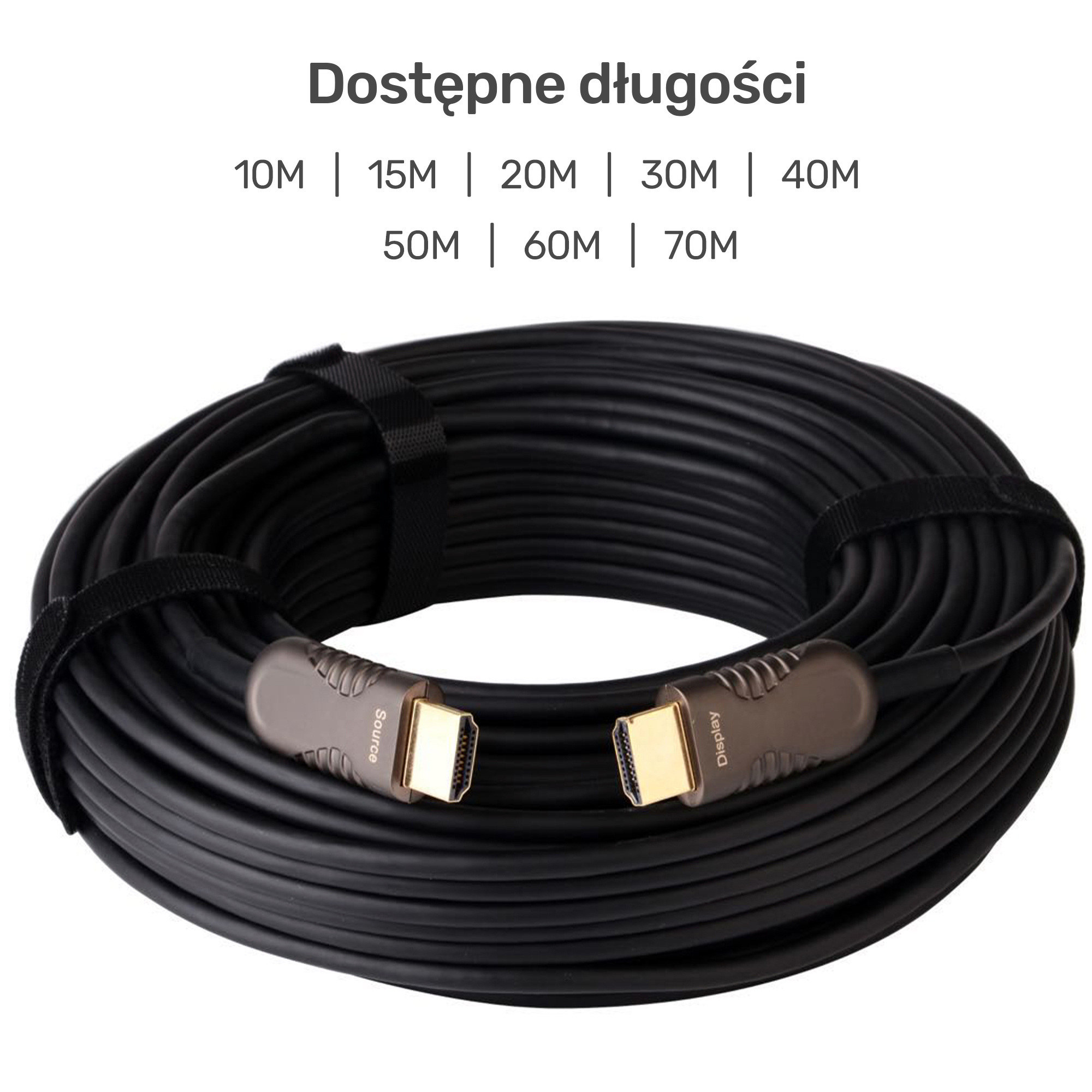 Kabel HDMI 2.0 optyczny Unitek AOC 4K 60Hz - 40 m (Y-C1032BK)