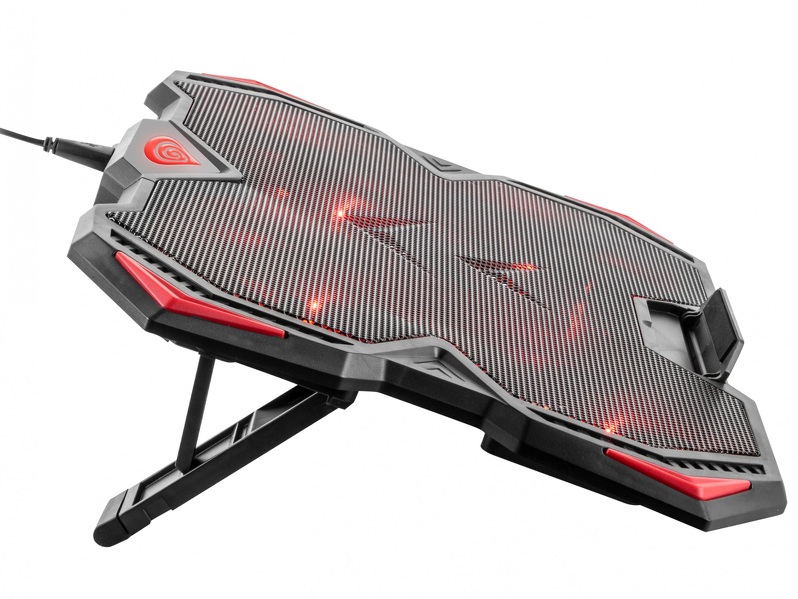 Zdjęcie produktu: Podstawka pod laptop Genesis OXID 250 15.6 - 17.3”, podświetlana z 4 wentylatorami (NHG-1144)