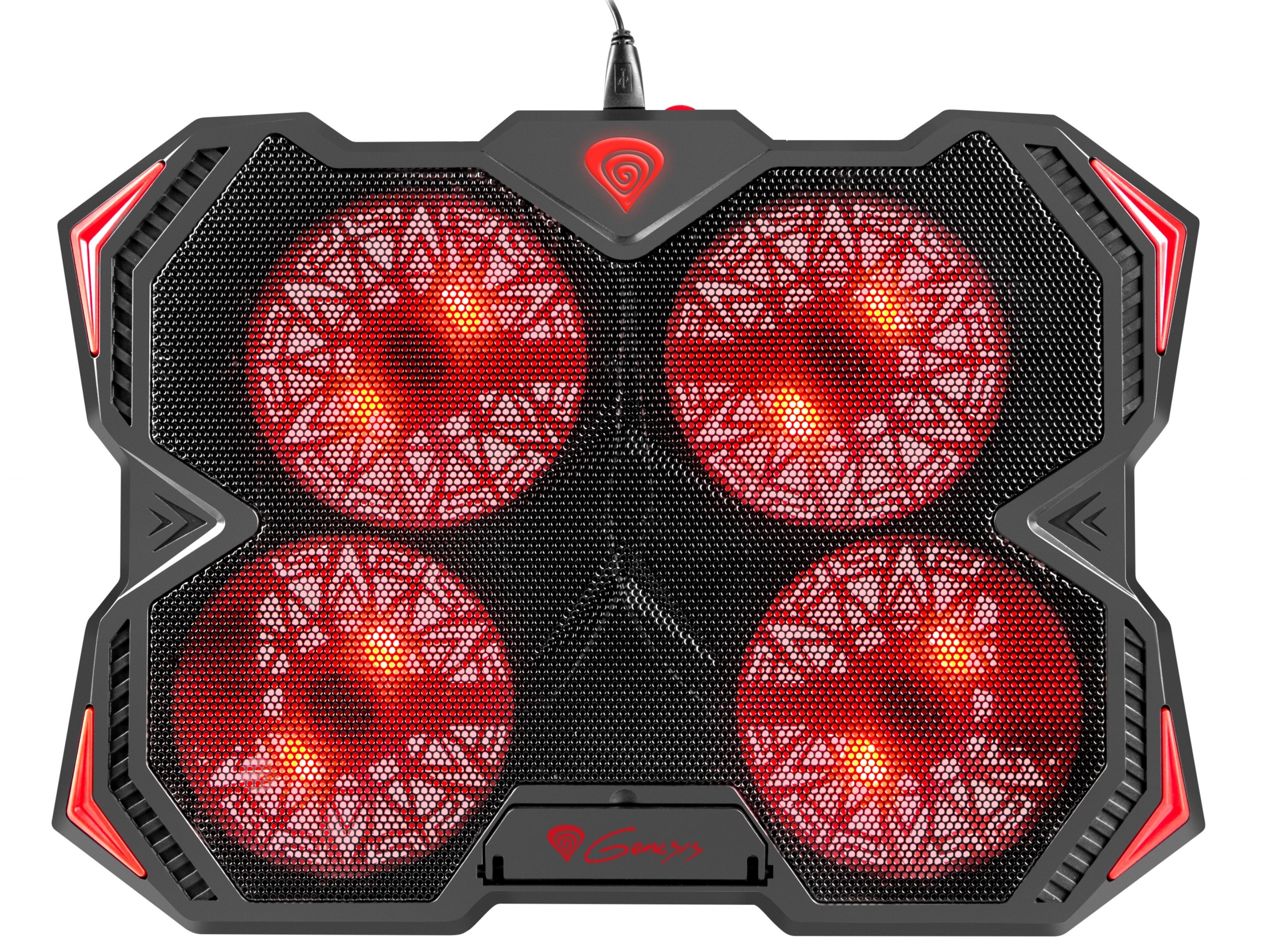 Podstawka pod laptop Genesis OXID 250 15.6 - 17.3”, podświetlana z 4 wentylatorami (NHG-1144)