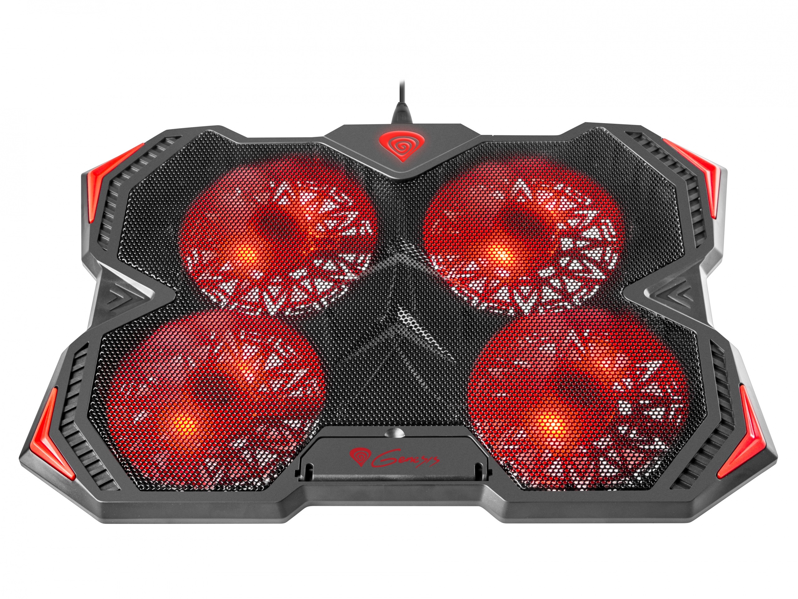 Podstawka pod laptop Genesis OXID 250 15.6 - 17.3”, podświetlana z 4 wentylatorami (NHG-1144)