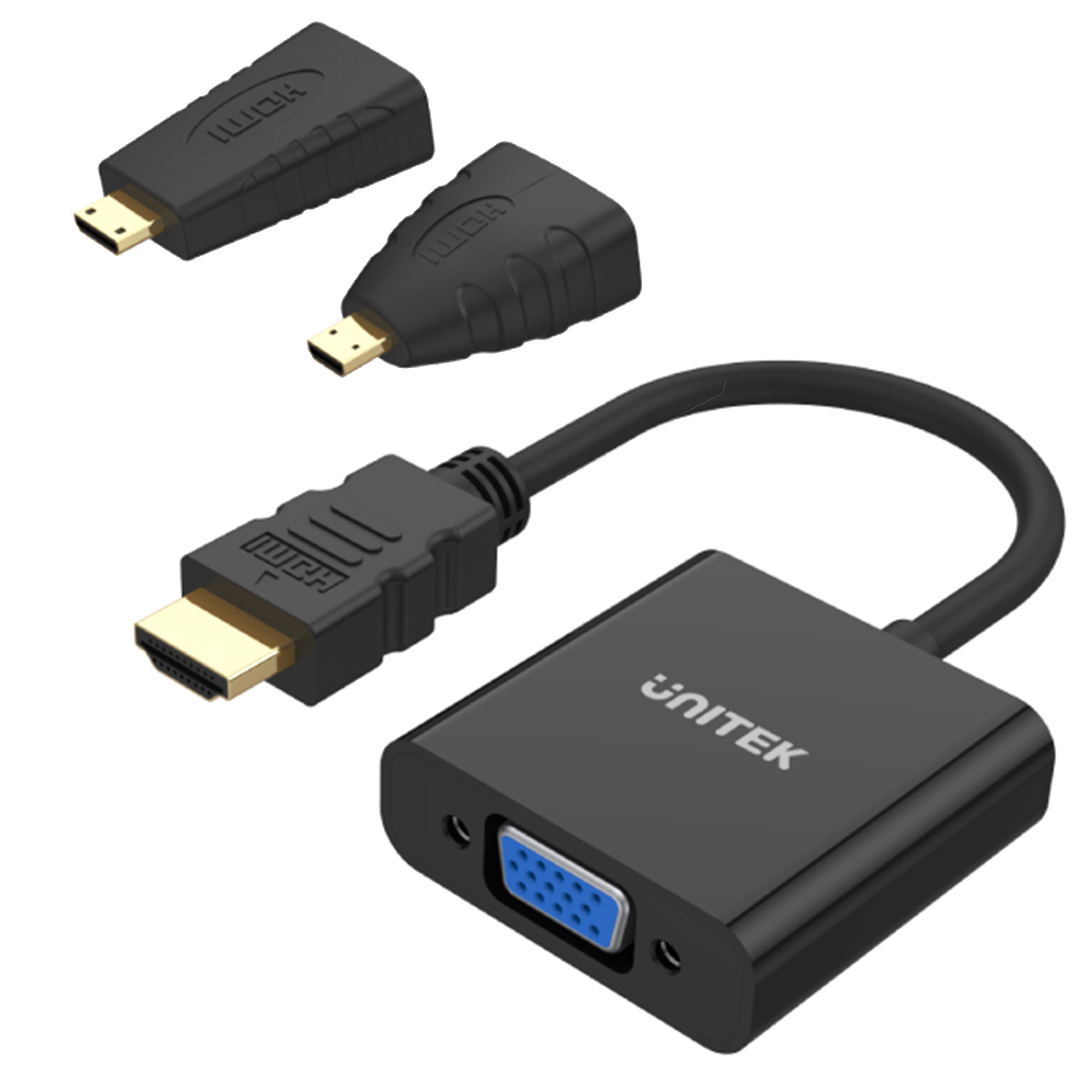 Unitek Adapter Micro/Mini HDMI do VGA+audio (Y-6355) Unitek Adapter Micro/Mini HDMI do VGA+audio (Y-6355)