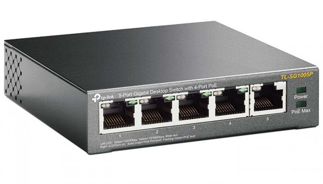 Zdjęcie produktu: TP-Link TL-SG1005P Switch 5x10/100/1000Mbps 4XPoE