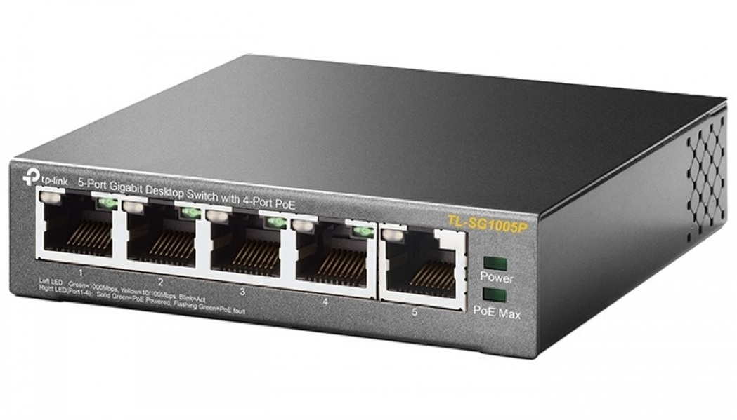 Zdjęcie produktu: TP-Link TL-SG1005P Switch 5x10/100/1000Mbps 4XPoE