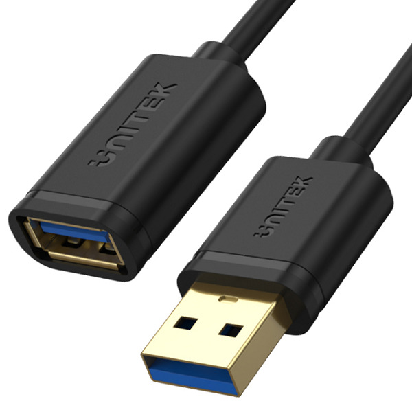 Unitek Przewód przedłużacz USB 3.0 AM-AF 0,5M (Y-C456GBK) Unitek Przewód przedłużacz USB 3.0 AM-AF 0,5M (Y-C456GBK)