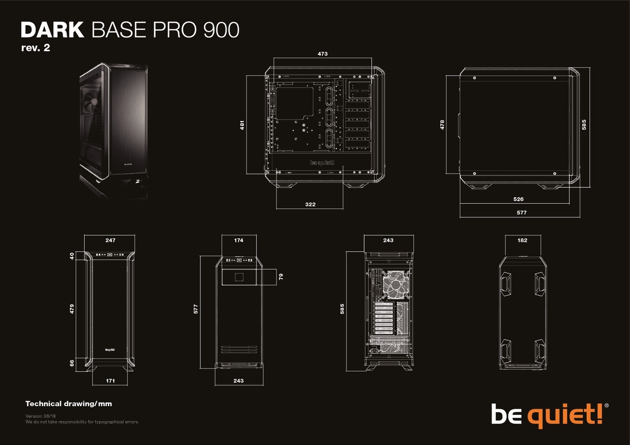 Obudowa do komputera be quiet! Dark Base Pro 900 Silver Rev.2 (BGW16)