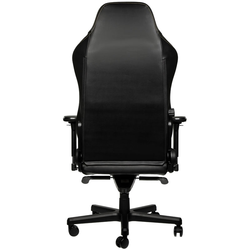 Fotel noblechairs HERO, czarny, złote obszycie