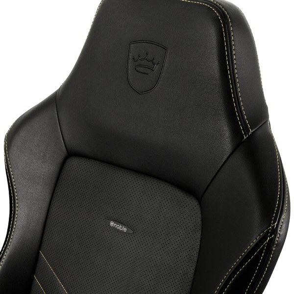 Zdjęcie produktu: Fotel noblechairs HERO, czarny, złote obszycie